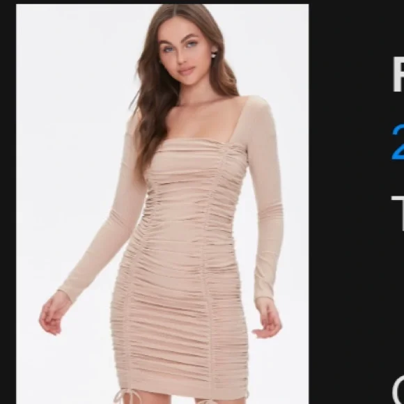 Forever 21 | Dresses | Nwt Forever 2 Drawstring Long Sleeve Dress | Poshmark